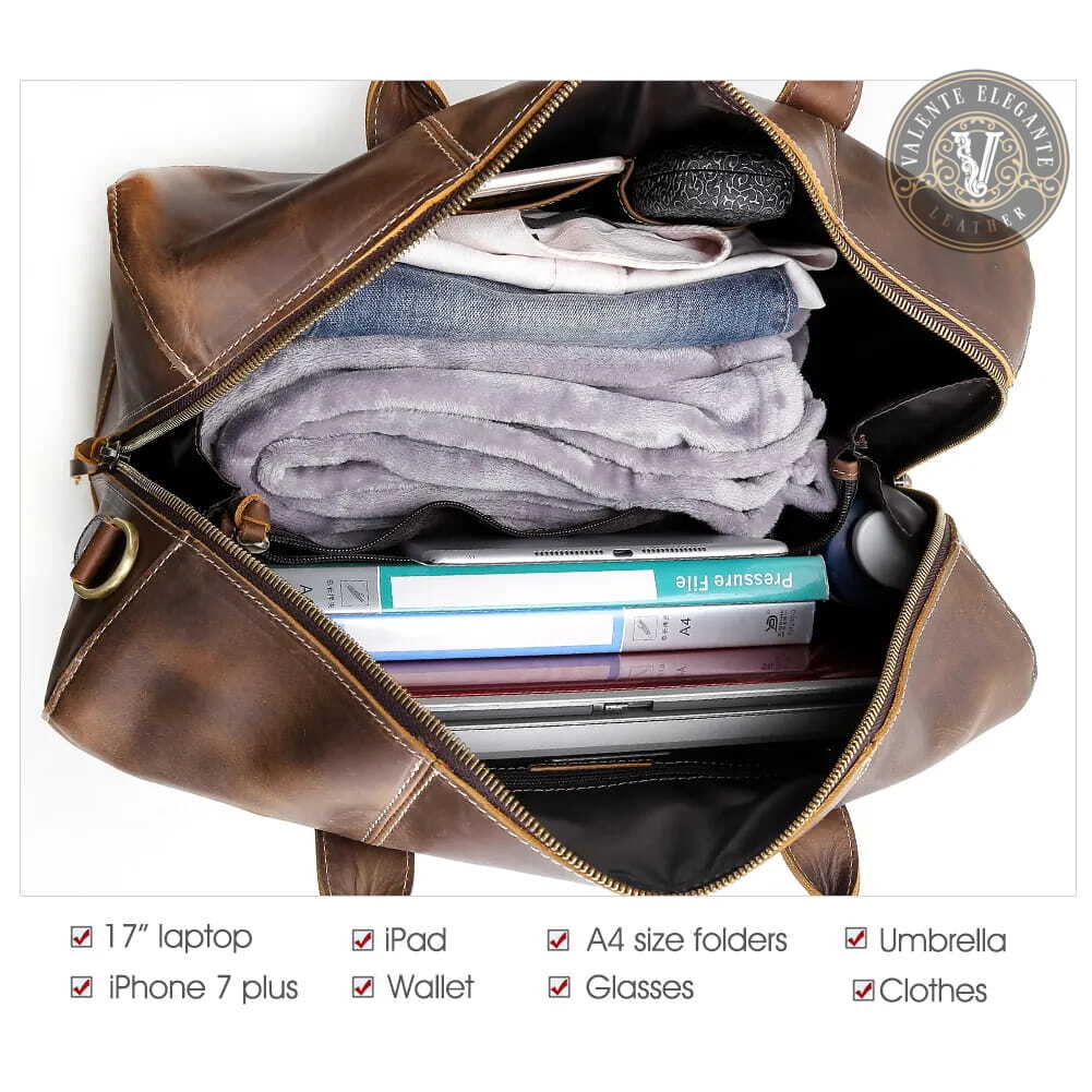 Reiseveske av lær Valente Elegante® - Valente Elegante Leather