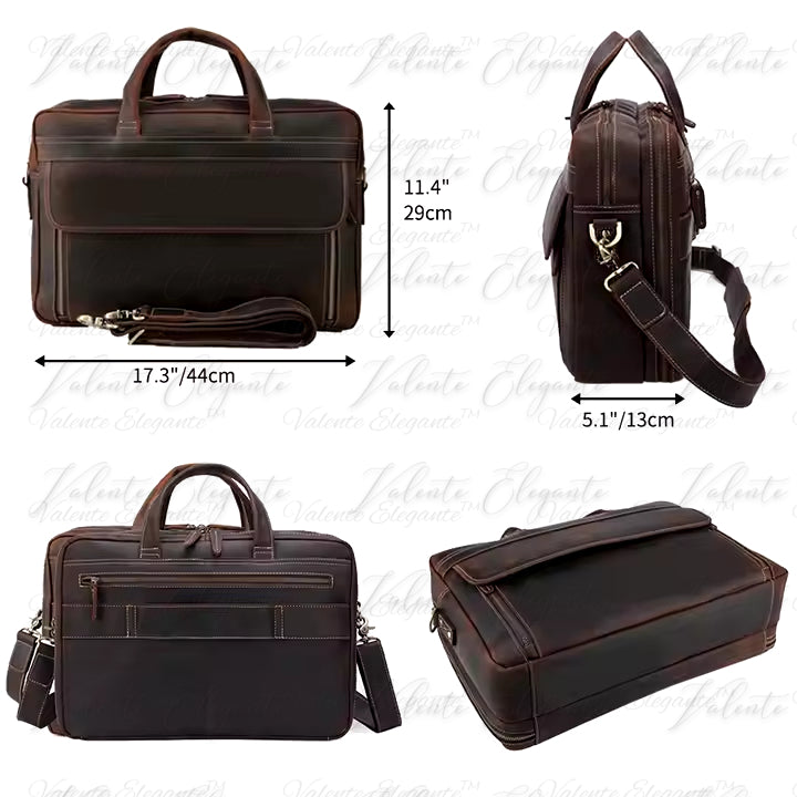 Laptop veske av lær Valente Elegante® - Valente Elegante Leather