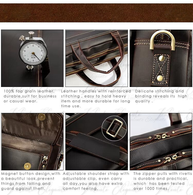 Laptop veske av lær Valente Elegante® - Valente Elegante Leather