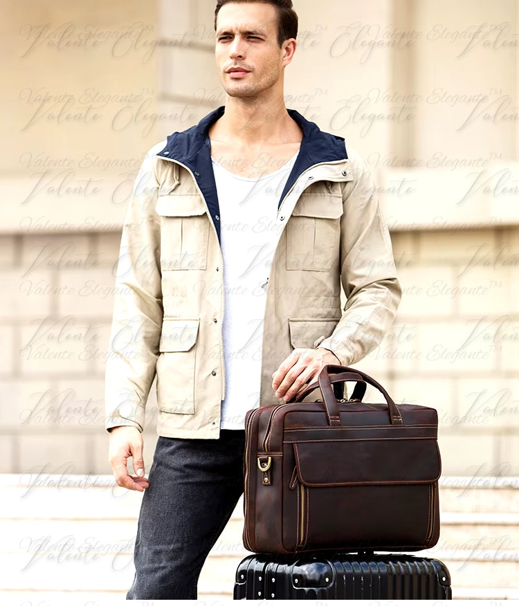 Laptop veske av lær Valente Elegante® - Valente Elegante Leather