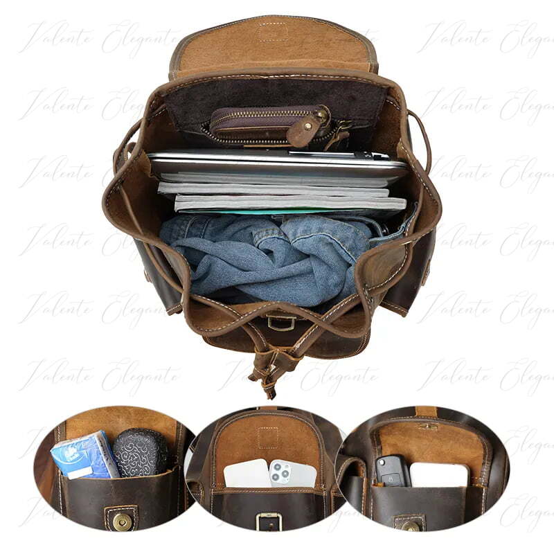 Ryggsekk av lær Valente Elegante® - Valente Elegante Leather