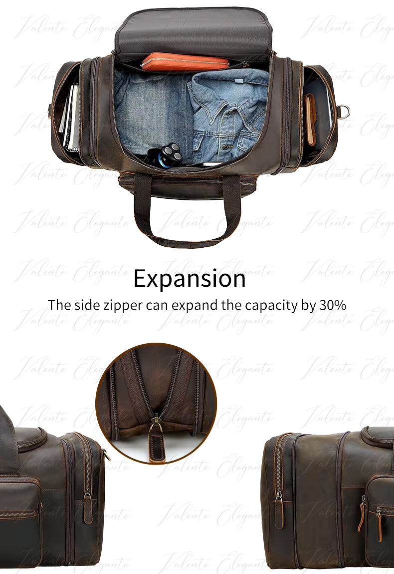 Reiseveske av lær Valente Elegante 6680
