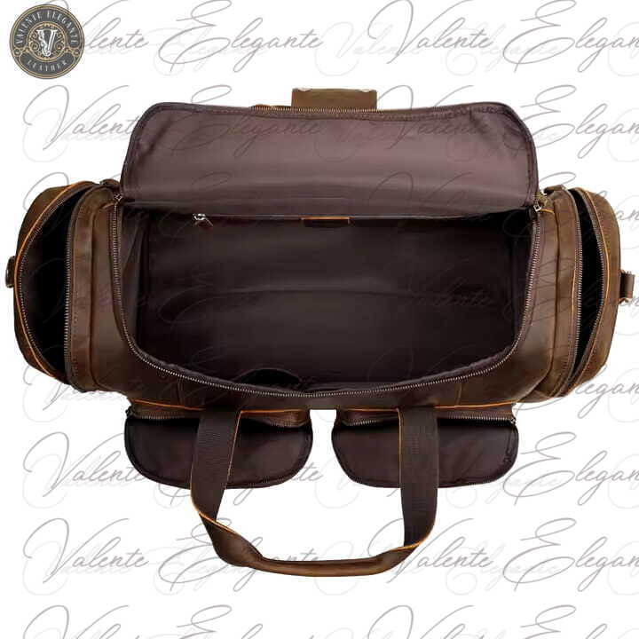 Weekendbag Valente Elegante av lær