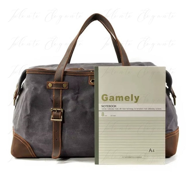 Reiseveke av lær og Canva Valente Elegante® - Valente Elegante Leather