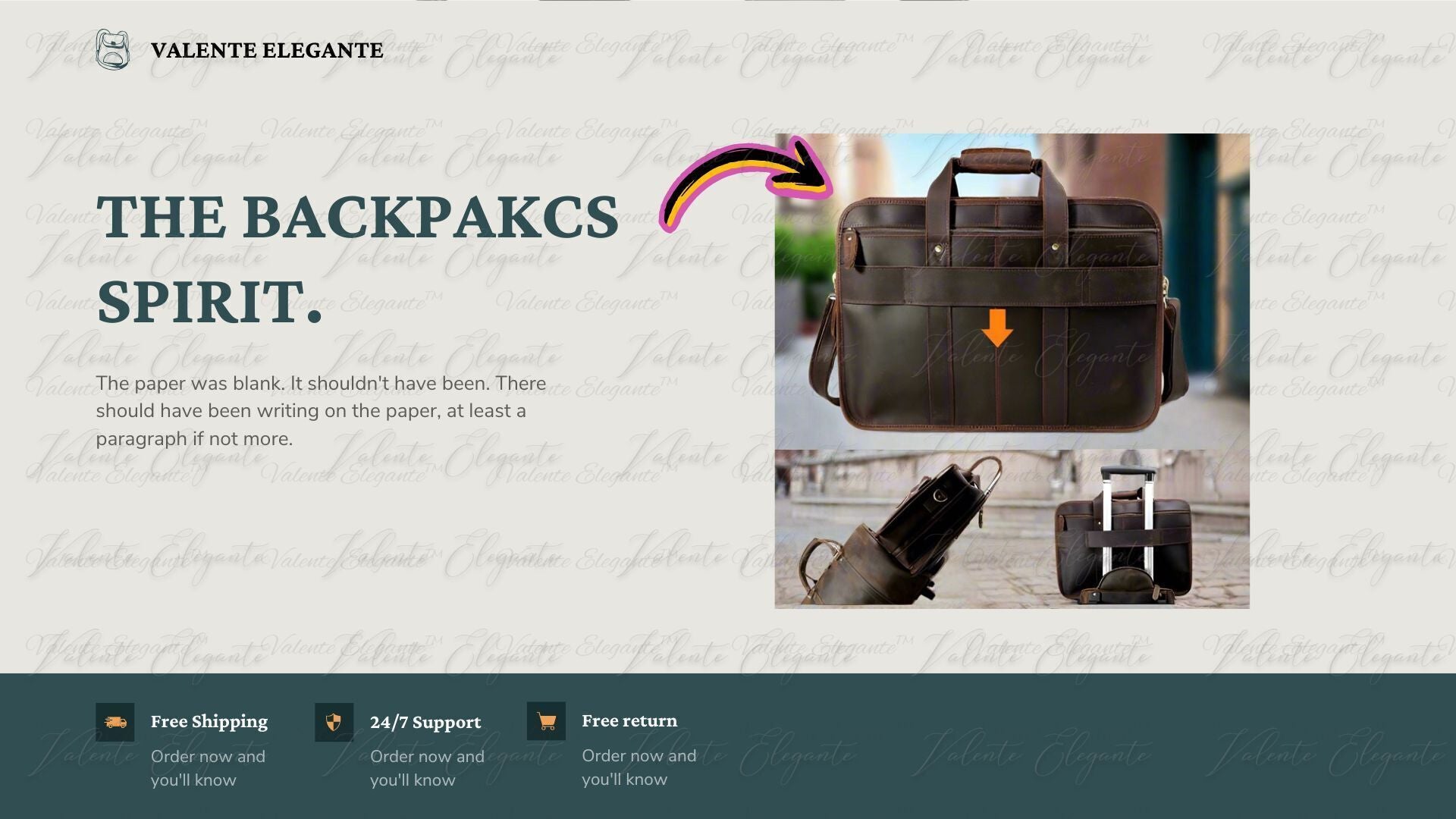 Dokument- og PC-veske av lær Valente Elegante® - Valente Elegante Leather