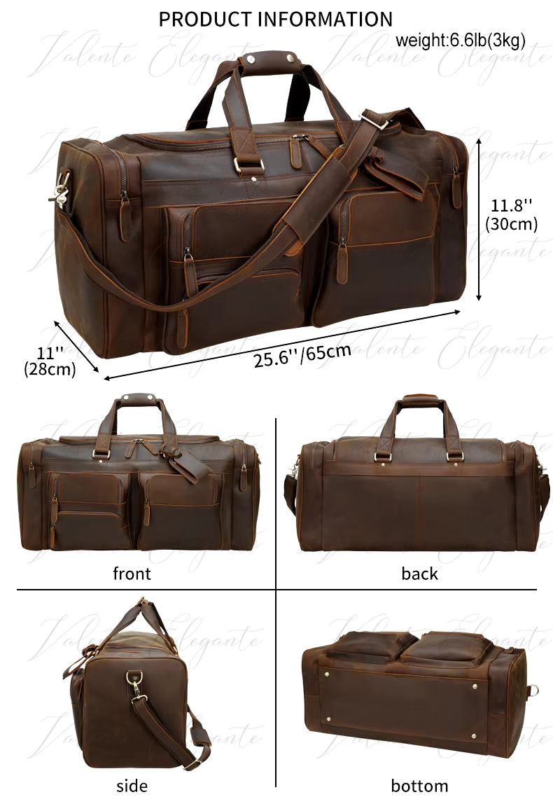 Reiseveske av lær Valente Elegante® - Valente Elegante Leather