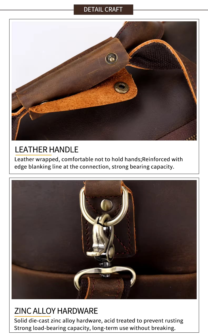 Weekendbag Valente Elegante av lær