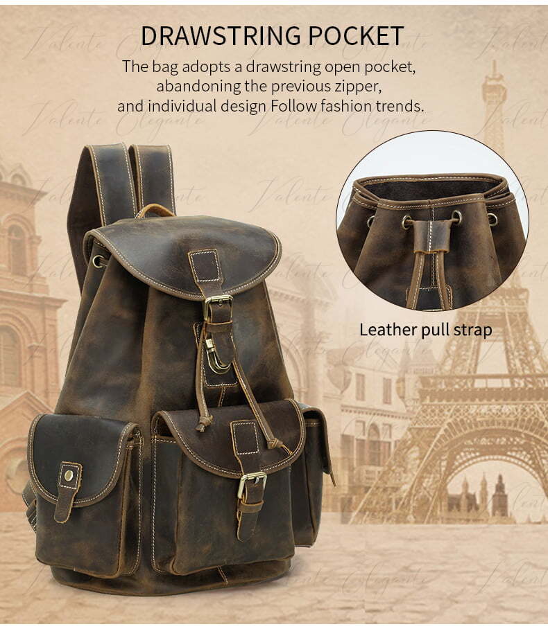 Ryggsekk av lær Valente Elegante® - Valente Elegante Leather