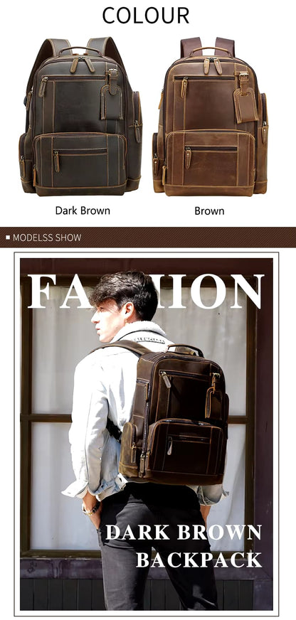 Ryggsekk av lær Valente Elegante