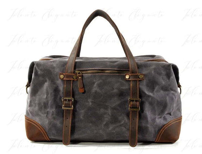 Reiseveke av lær og Canva Valente Elegante® - Valente Elegante Leather