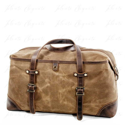 Reiseveke av lær og Canva Valente Elegante® - Valente Elegante Leather